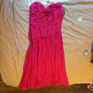 Free People Pink Strapless Dress